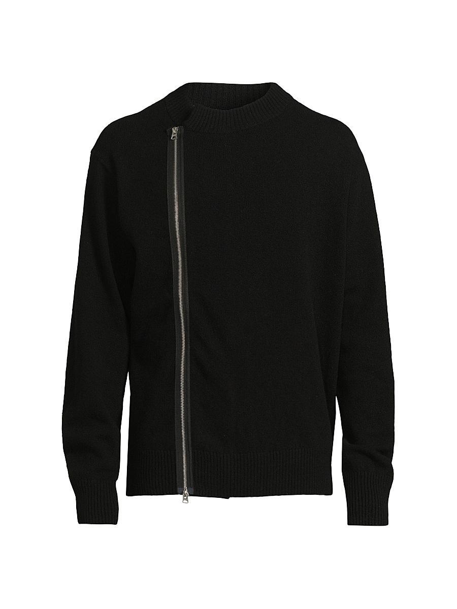 Mens Wool Zip-Front Cardigan Product Image