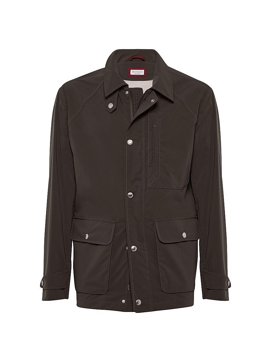 Mens Water Resistant Bonded Cotton Unlined Field Jacket Product Image