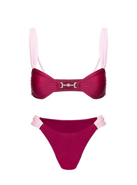 Siamese Bikini Top Red / Pink Product Image