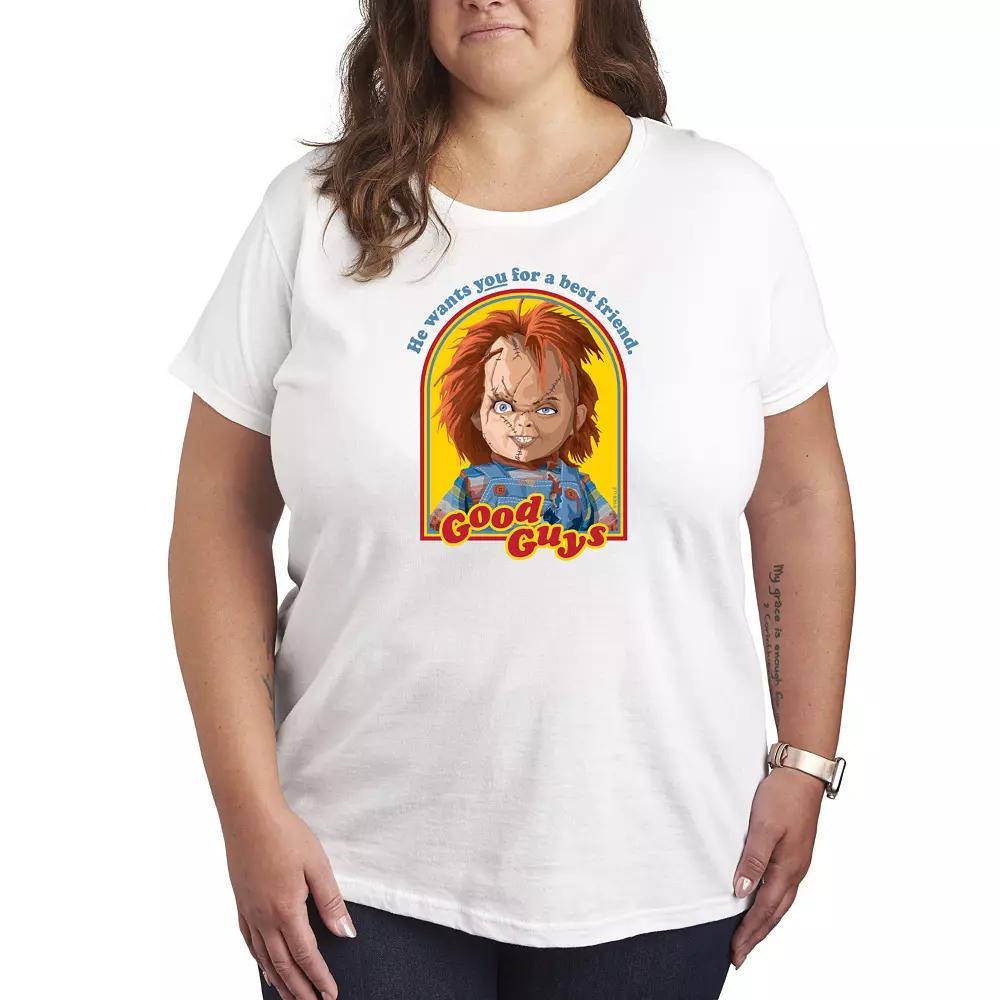 Plus Size Chucky Retro Good Guys Graphic Tee, Womens Product Image