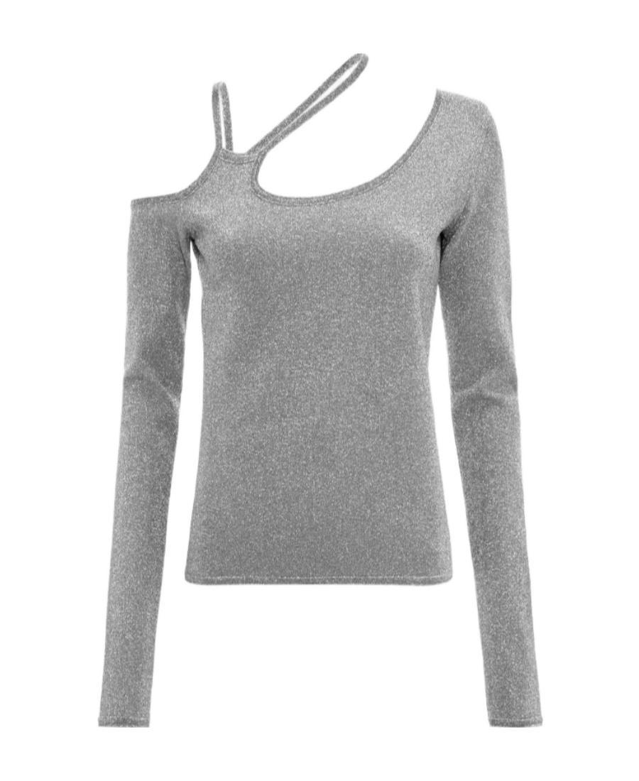 JW ANDERSON Asymmetric Cut-out Top In Gray Product Image