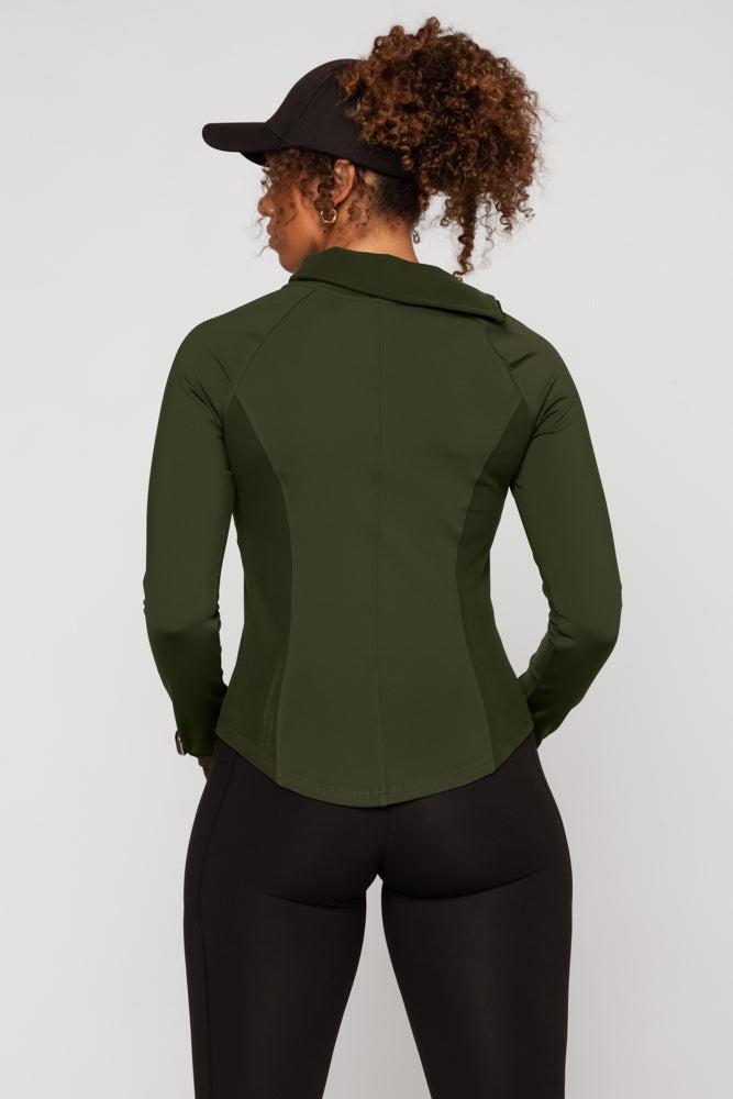 Chasing Pavements Mockneck Pullover - Evergreen Product Image