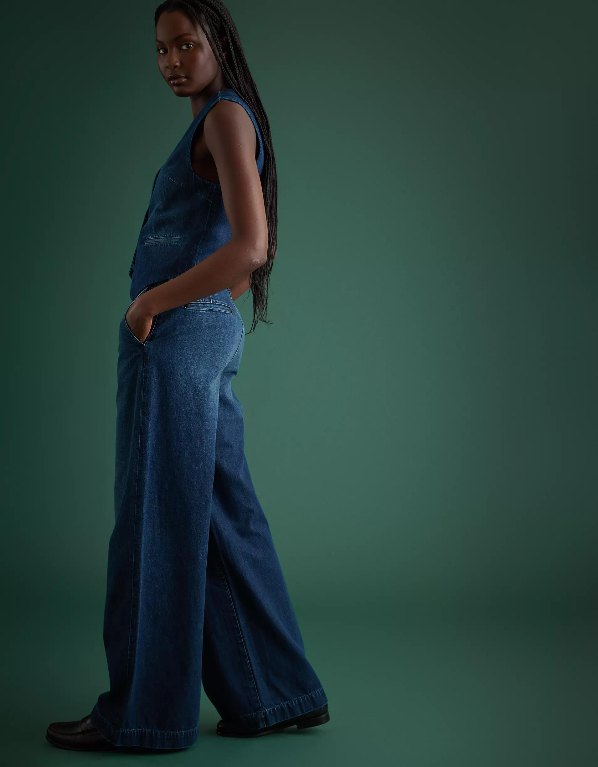 AE77 Premium Wide Trouser Jean Product Image