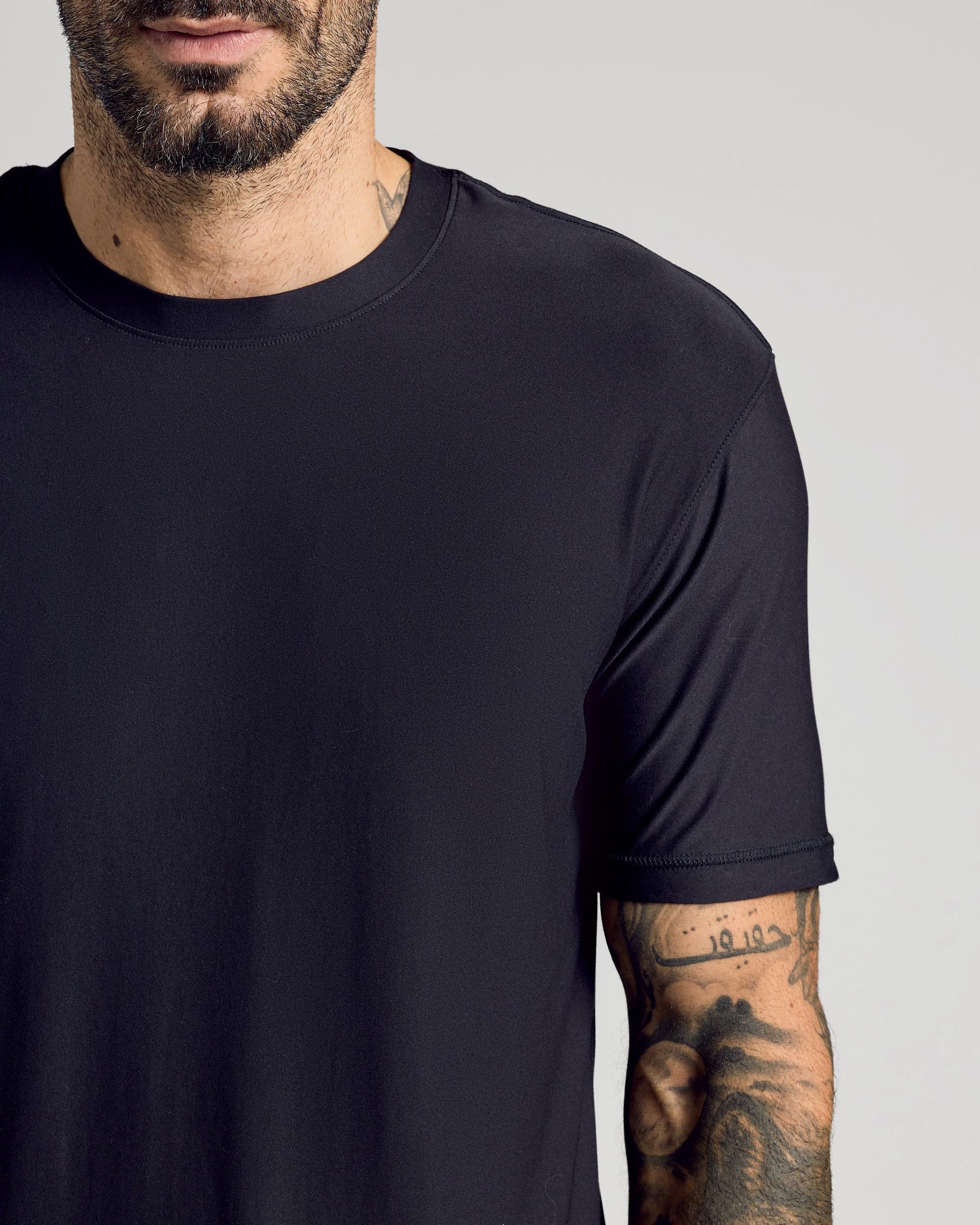 Black Active Crew Neck Tee Product Image