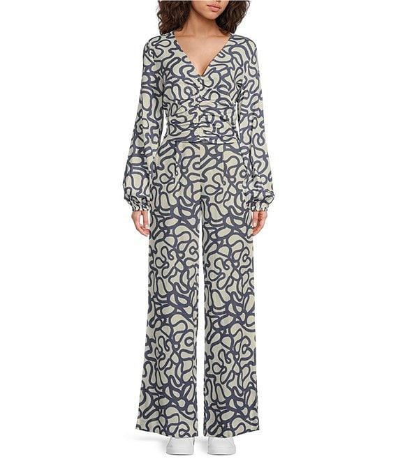 Every Doodle High Rise Wide Leg Coordinating Pants Product Image