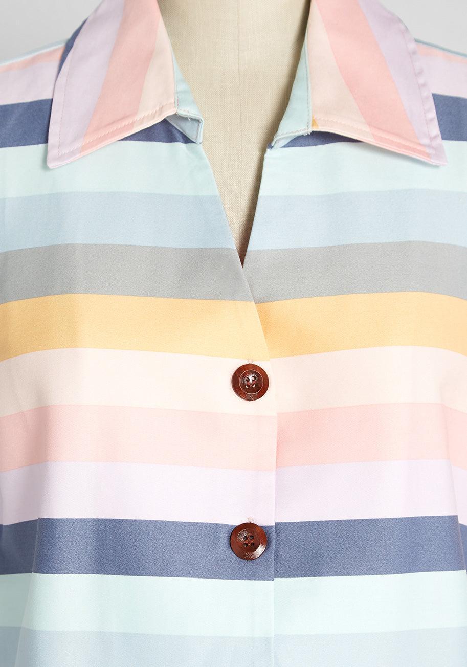 Pastel Sunsets Button-Up Shirt Product Image