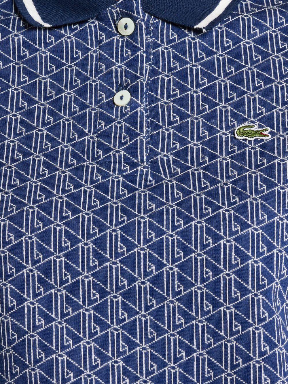 logo-embroidered cotton polo top Product Image