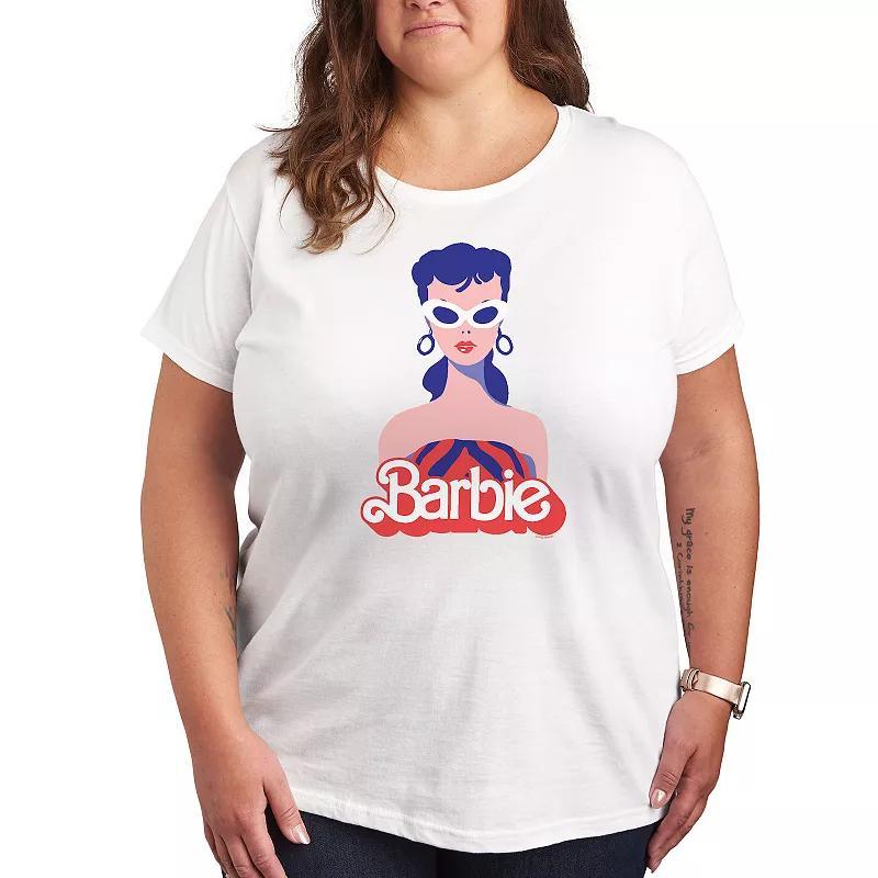 Womens Barbie Red Logo Graphic Tee, Girls Product Image