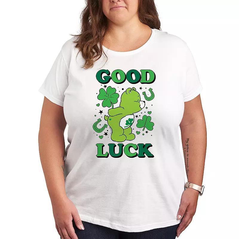 Plus Care Bears Good Luck Graphic Tee, Womens Product Image