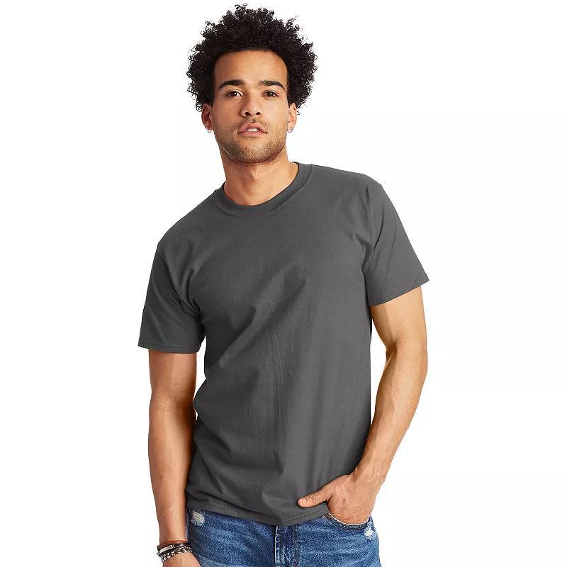 Hanes Beefy-T Unisex Heavyweight Cotton T-Shirt (Big & Tall Sizes Available) Smoke Gray 2XL Product Image