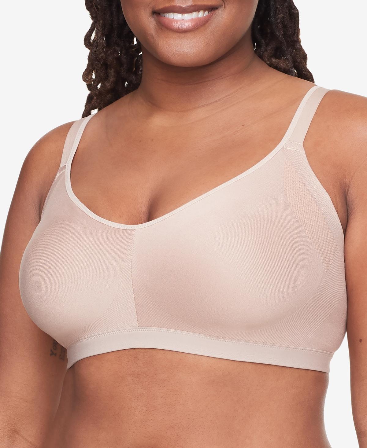 Warners Easy Does It® Underarm-Smoothing with Seamless Stretch Wireless Lightly Lined Comfort Bra RM3911A, Women's, Size: XL, Rosewater Product Image