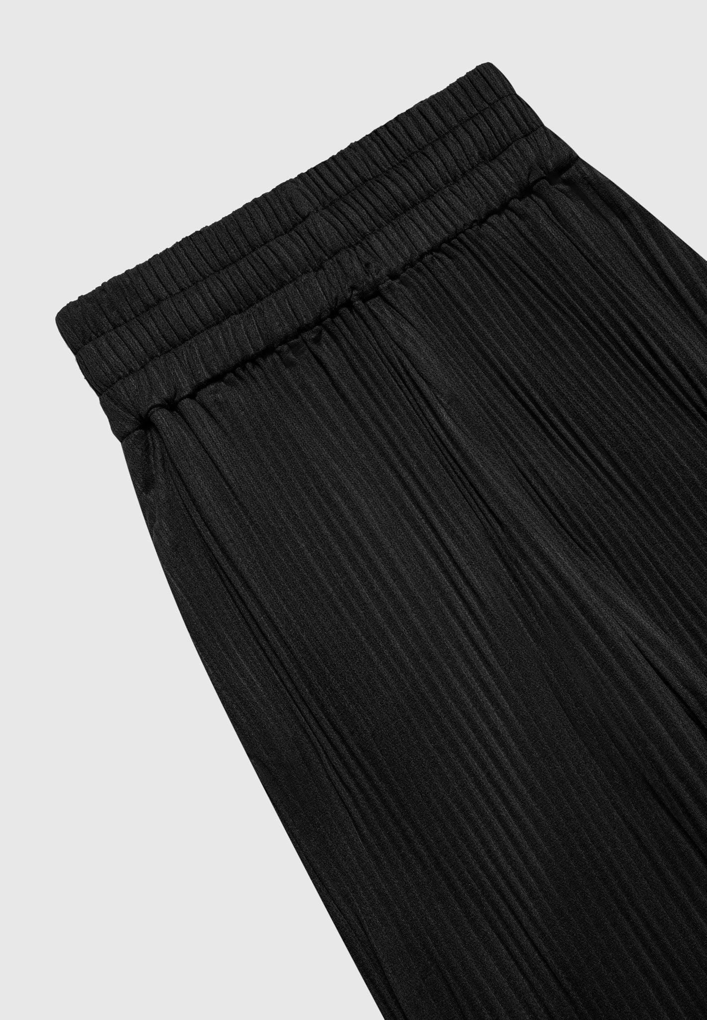 Lila - Pleated Trousers - Black Female Product Image