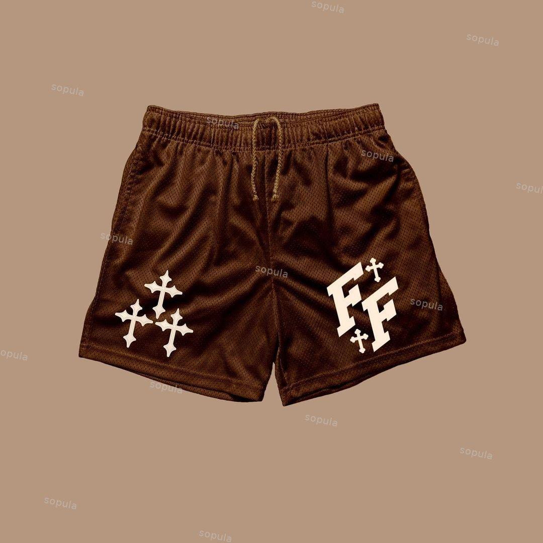 Sopula Jesus Ff Printed Casual Mesh Shorts Product Image