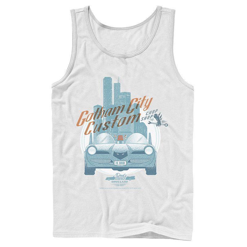 Men's DC Comics Gotham City Customs Shop Poster Tank Top,  Product Image
