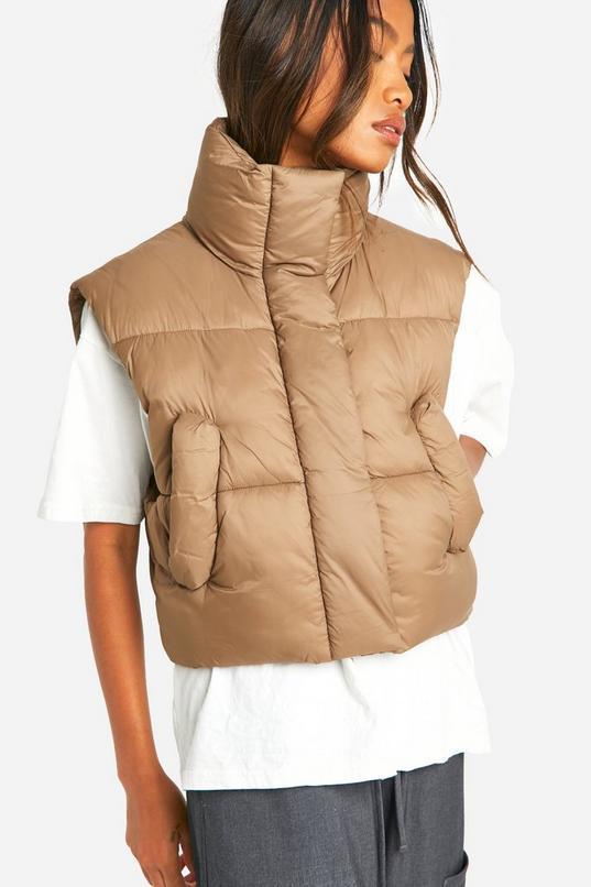 Cropped Padded Gilet Product Image