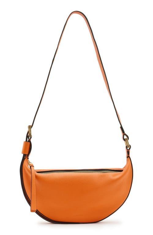 Womens Halfmoon Leather Crossbody Bag Product Image