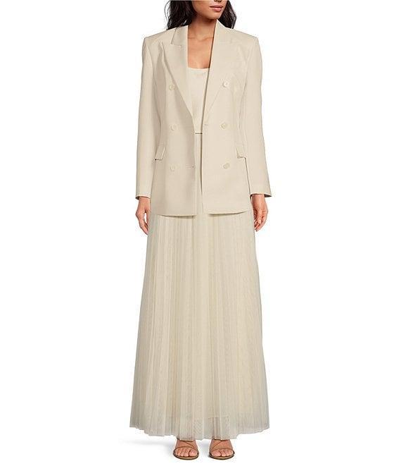 Tara Jarmon Viola Woven Wool-Blend Notch Collar Long Sleeve Suit Jacket Product Image