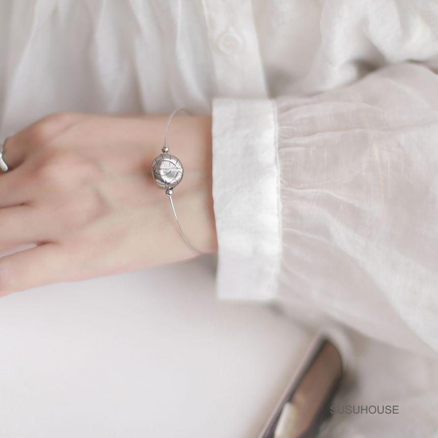 Sterling Silver Bead Bangle Product Image