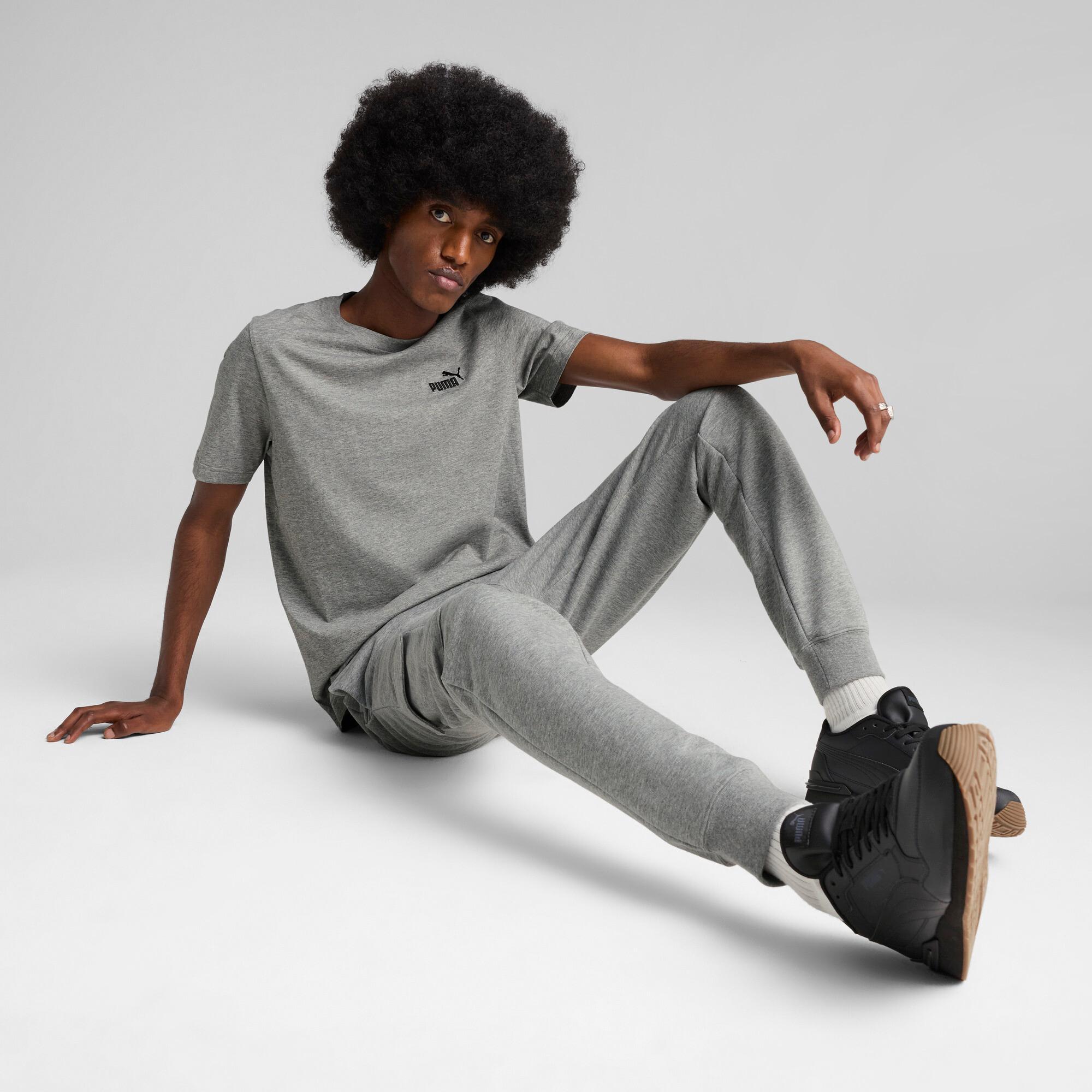 PUMA Essentials Small No. 1 Logo Men's T-Shirt in Grey Product Image