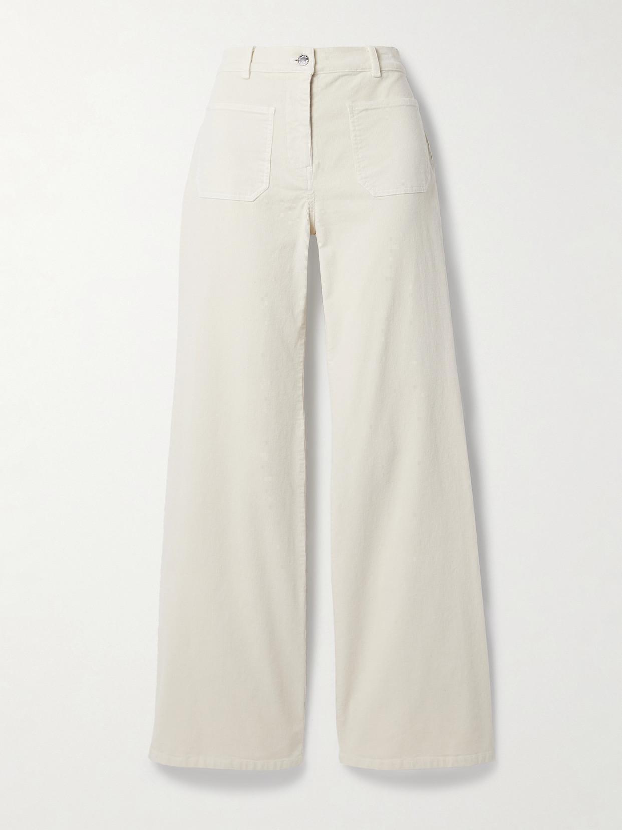 Florence Pants Stone In White Product Image