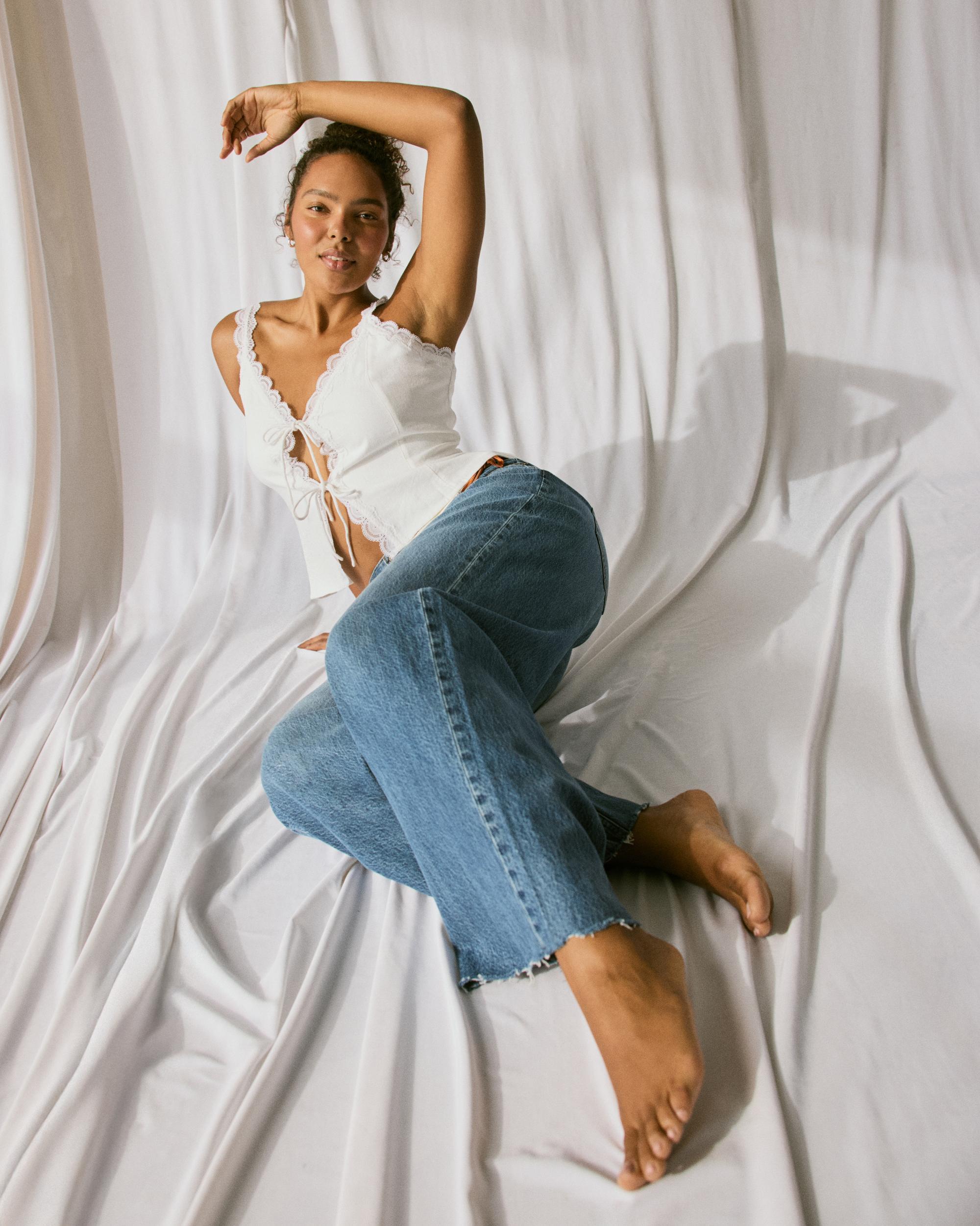 Curve Love Low Rise Ultra Loose Jean Product Image