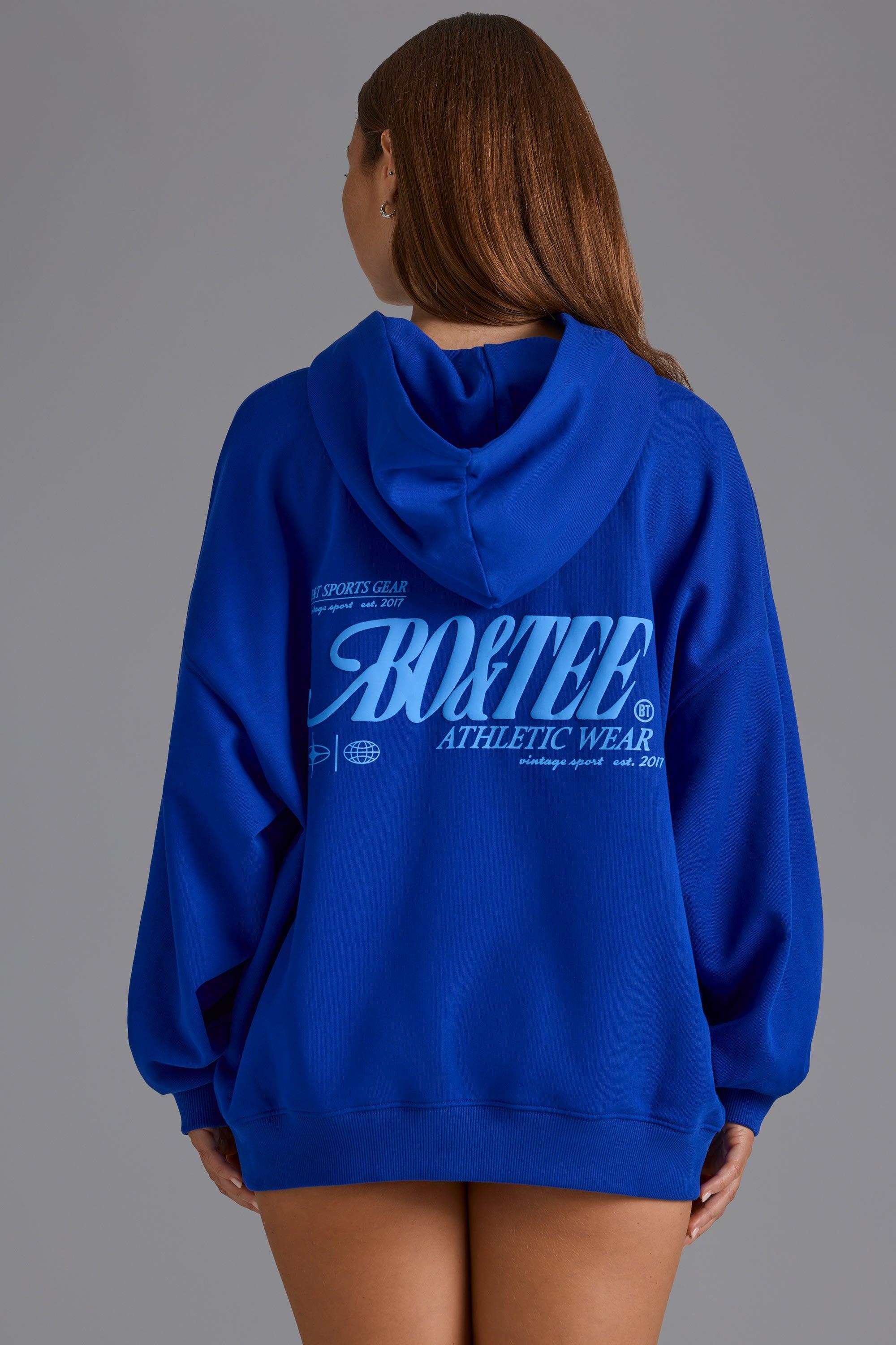 Oversized Hoodie in Royal Blue Product Image