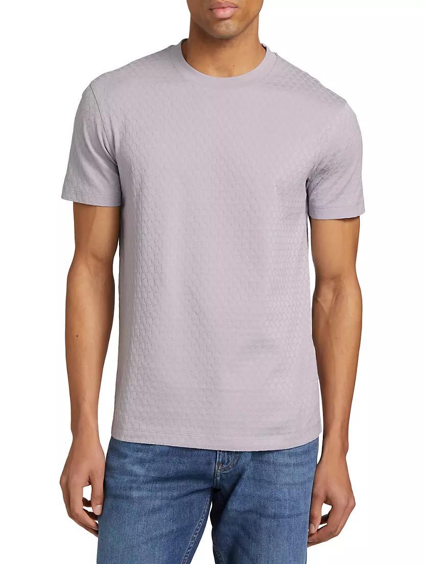 Textured Cotton Short-Sleeve T-Shirt Product Image