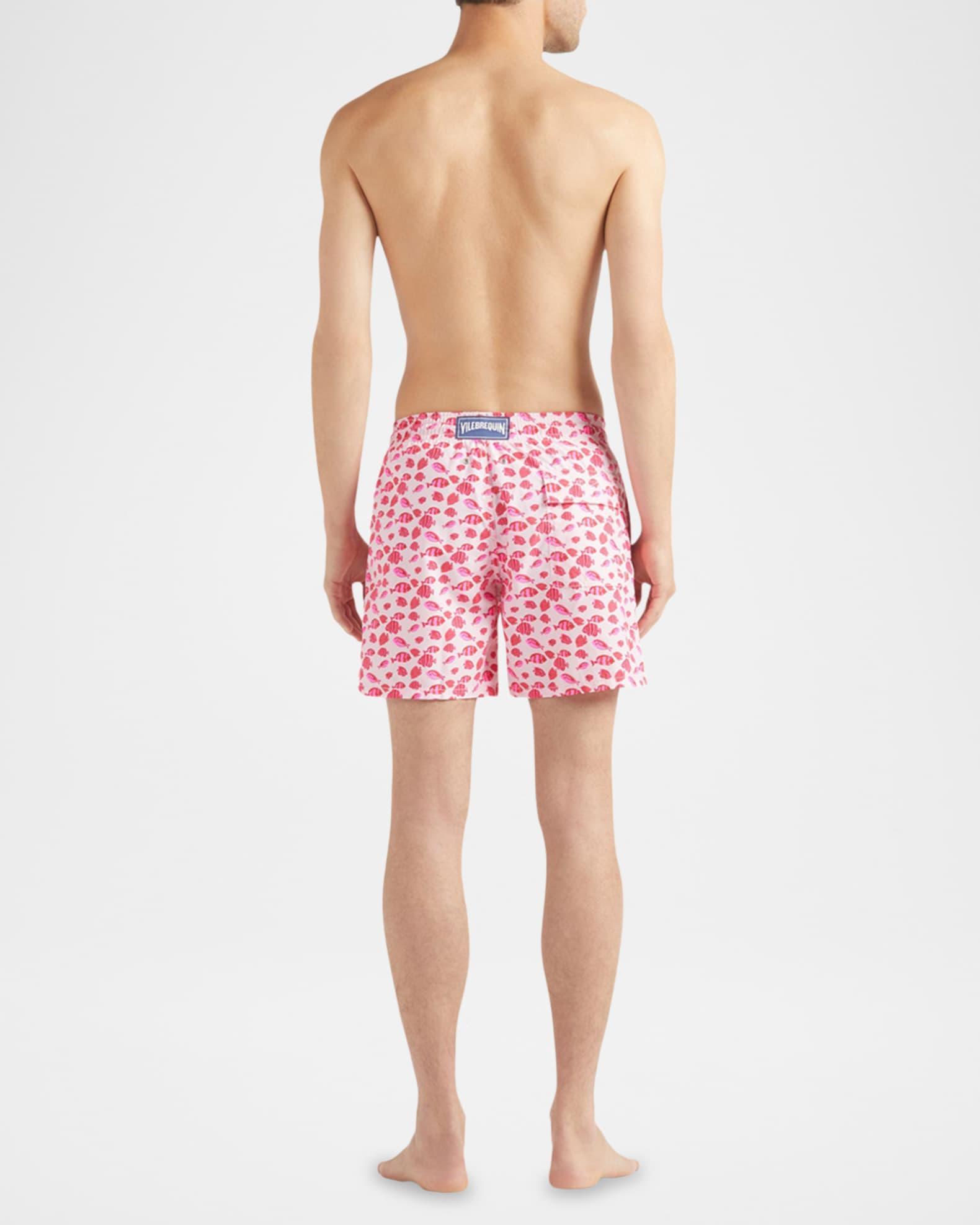 Men's Fish-Print Swim Shorts Product Image