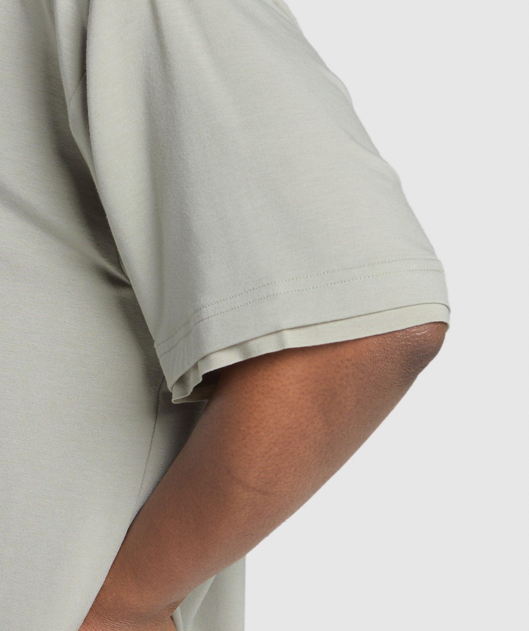 Gymshark Superset Graphic T-shirt - Stone Grey Female Product Image