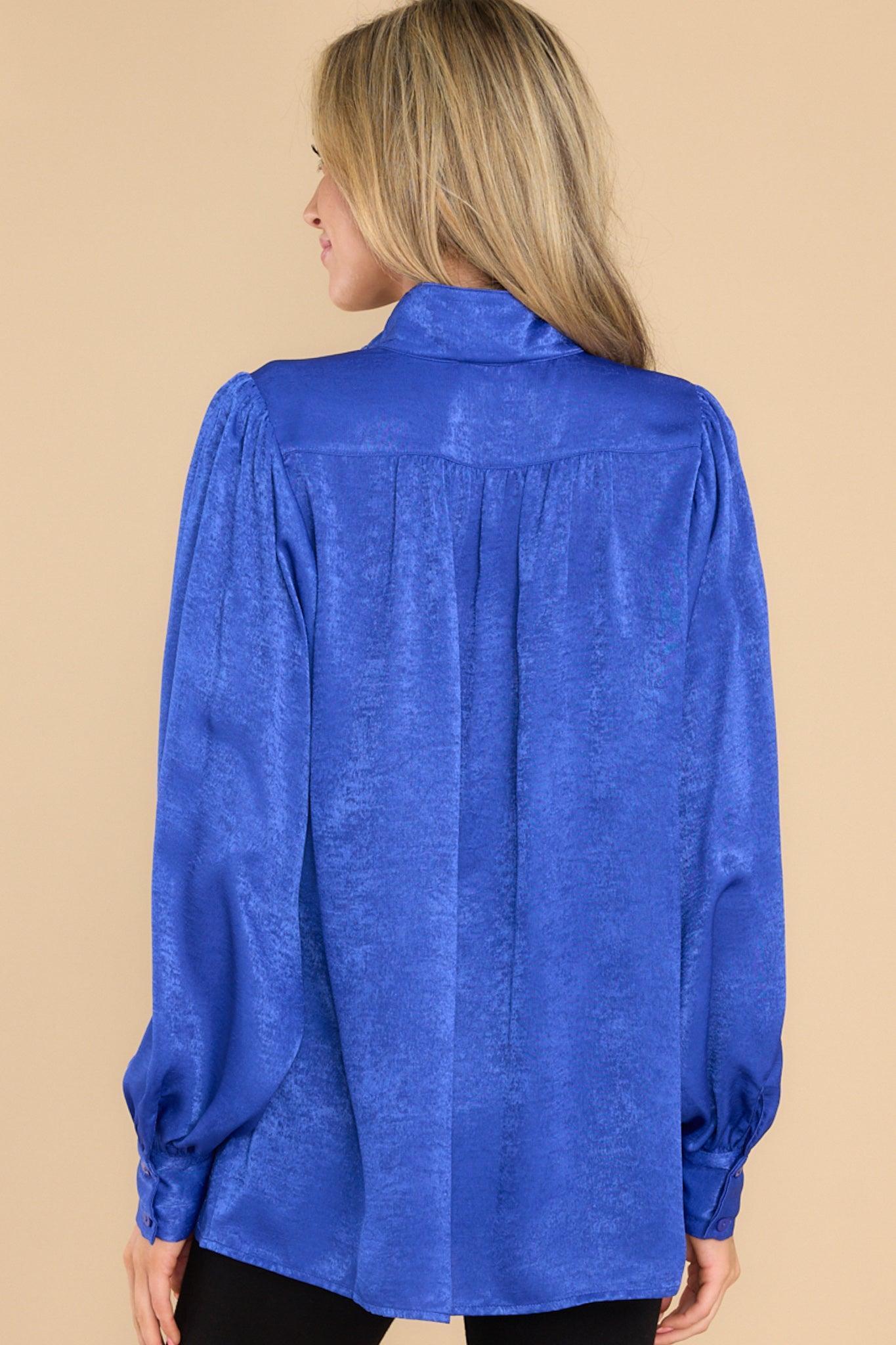 Aura Fine Example Royal Blue Top Product Image