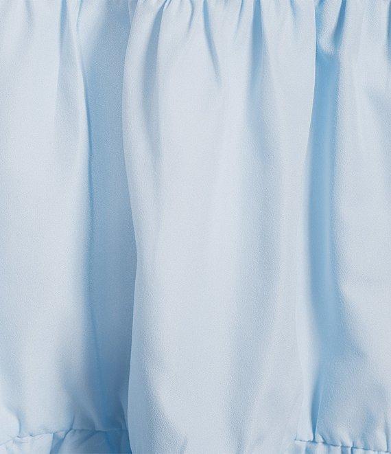 TCEC Ruffle Sleeve Bow Mini Babydoll Dress Product Image