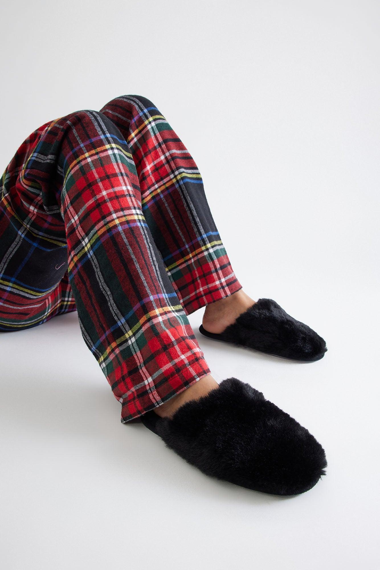 All Fuzzy Slippers - Black Product Image