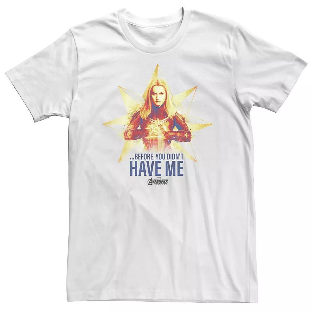 Big & Tall Marvel Avengers Endgame Captain Marvel Logo Tee, Men's,  Product Image