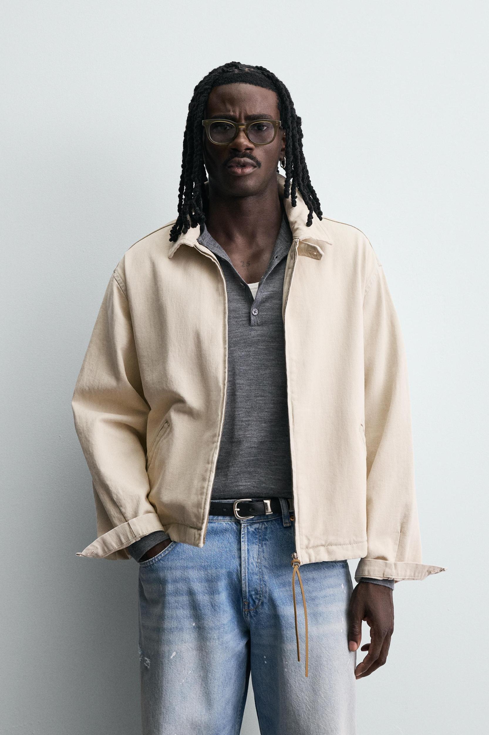 DENIM ZIP-UP JACKET Product Image