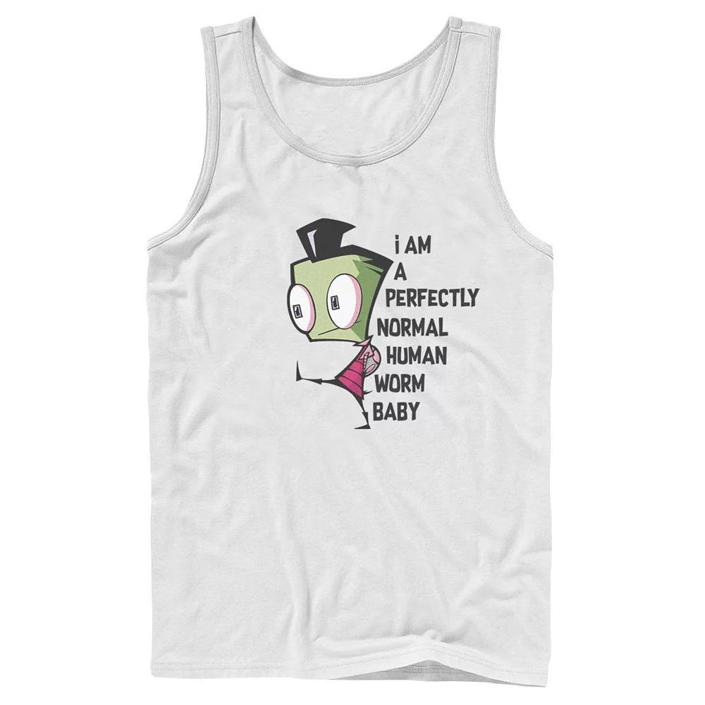Men's Nickelodeon Invader Zim And Gir Watercolor Portrait Logo Graphic Tank Top,  Product Image
