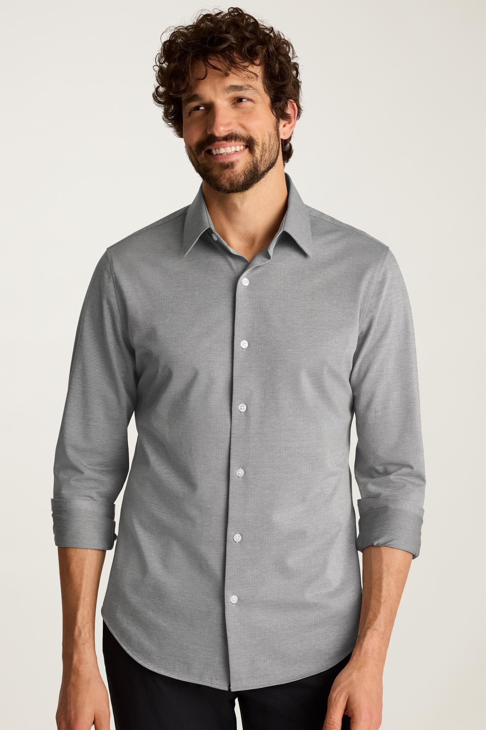 Tech Pique Button Down Shirt Product Image