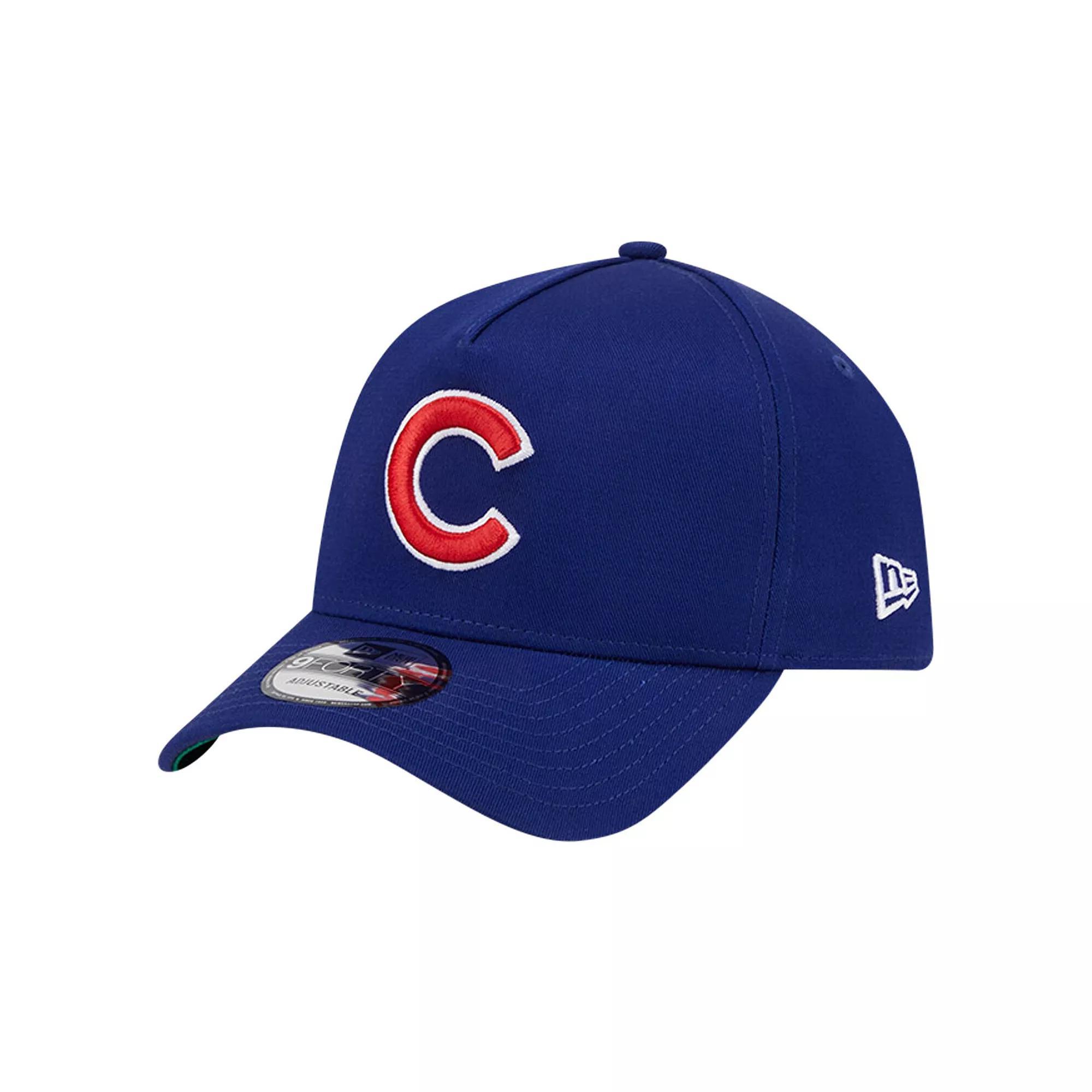 Men's New Era Royal Chicago Cubs Team Color A-Frame 9FORTY Adjustable Hat, Blue Product Image