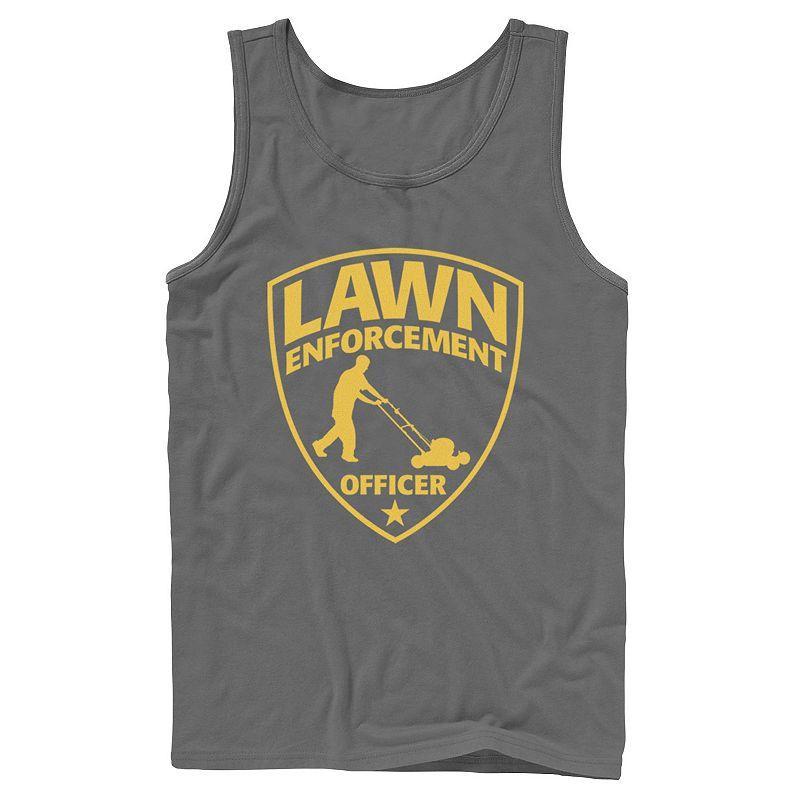 Men's Lawn Enforcement Officer Dad Father's Day Tank Top,  Product Image