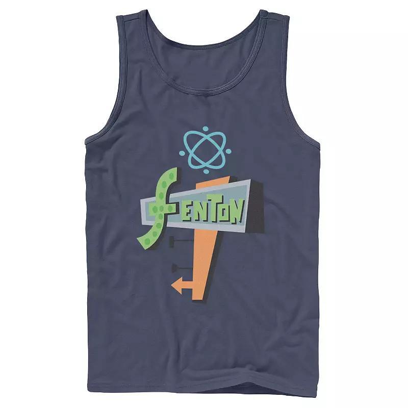 Mens Nickelodeon Danny Phantom Fenton Science Logo Tank Top, Mens Blue Product Image