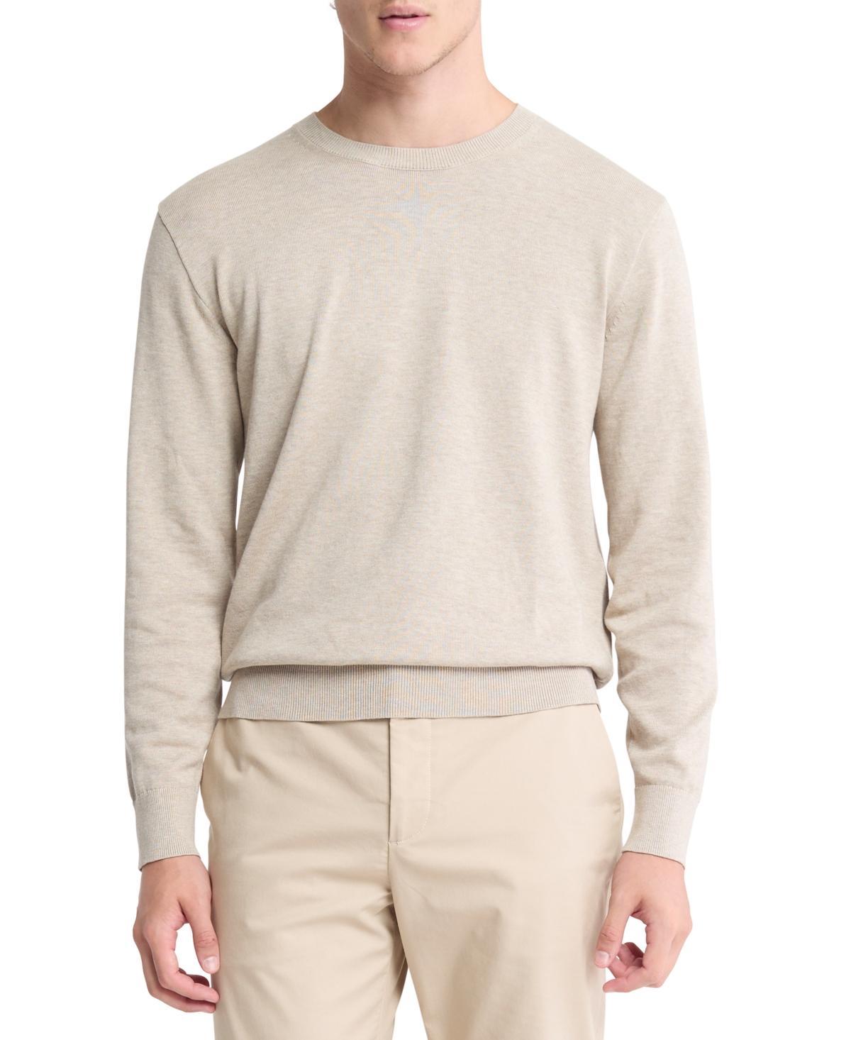 Calvin Klein Mens Long Sleeve Supima Cotton Crewneck Sweater Product Image