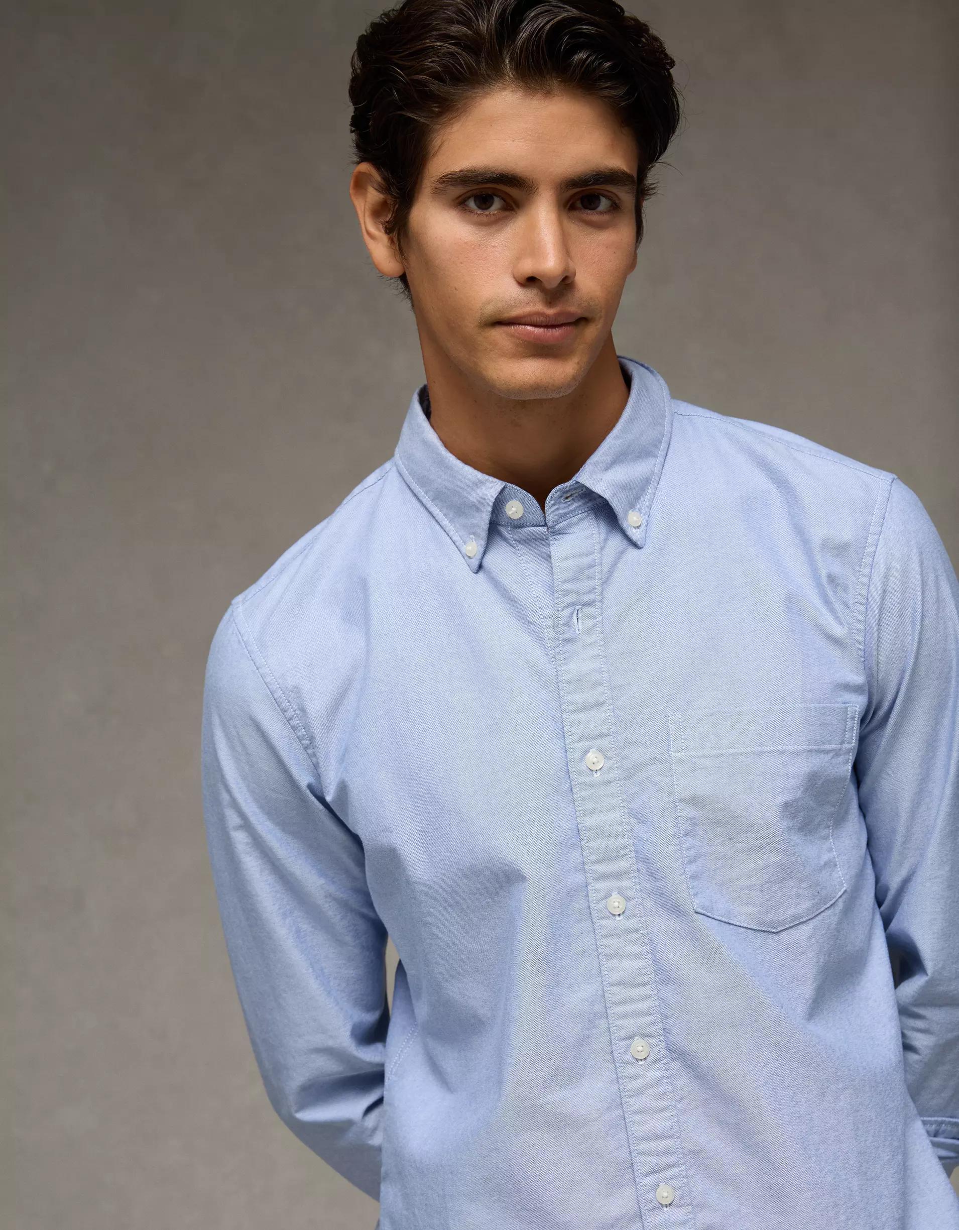 AE Everyday Slim Fit Oxford Button-Up Shirt Product Image