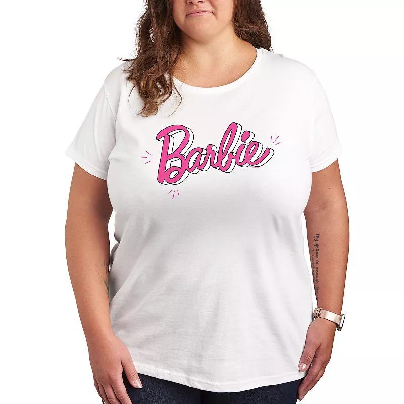 Plus Barbie® Sketch Logo Graphic Tee, Women's,  Product Image