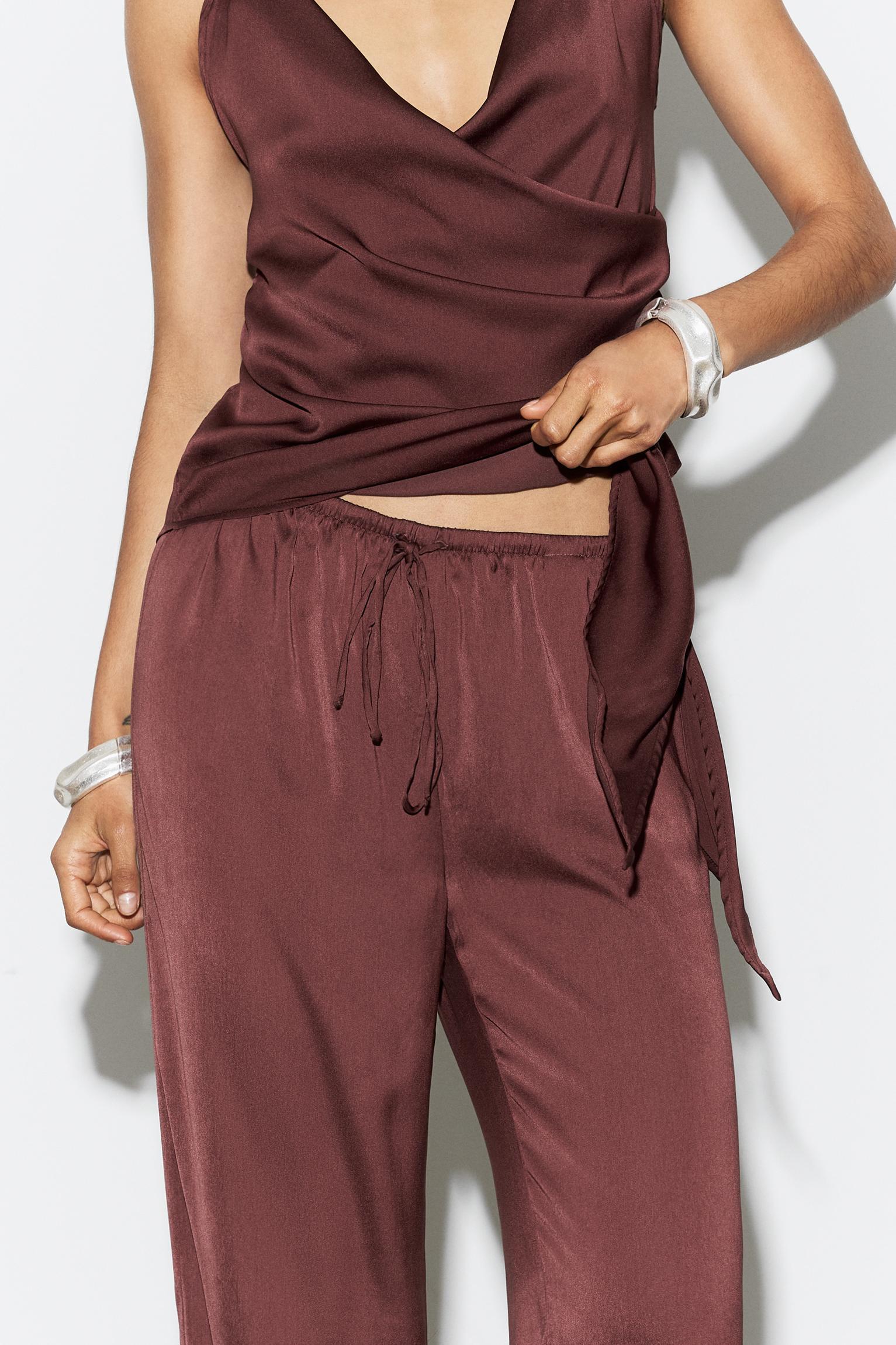 Satin sweatpants Product Image