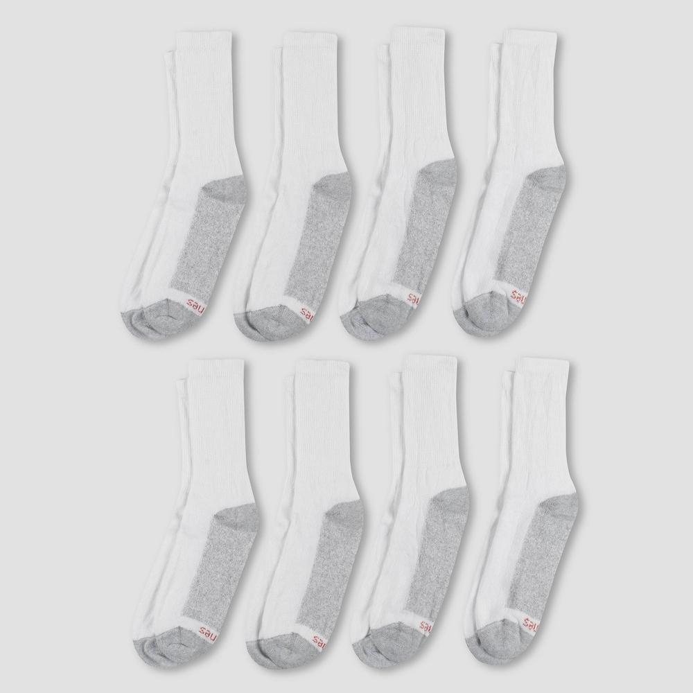 Mens Hanes Crew Socks with FreshIQ 8pk 6-12 Product Image