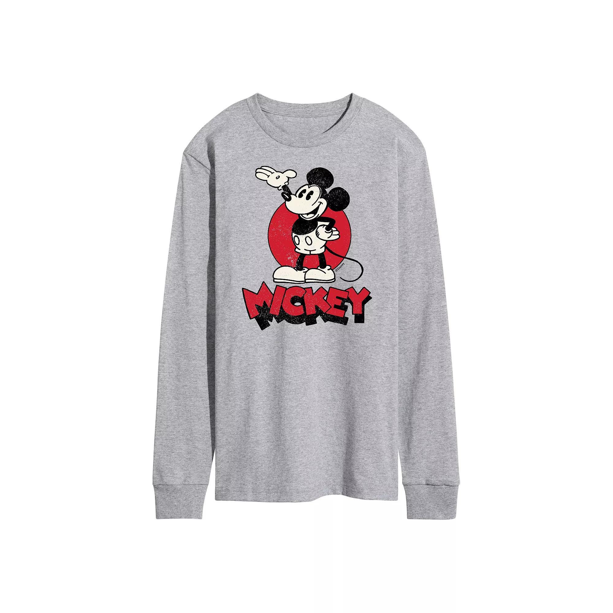 Disney's Mickey Mouse Men's Heritage Long Sleeve Graphic Tee,  Product Image
