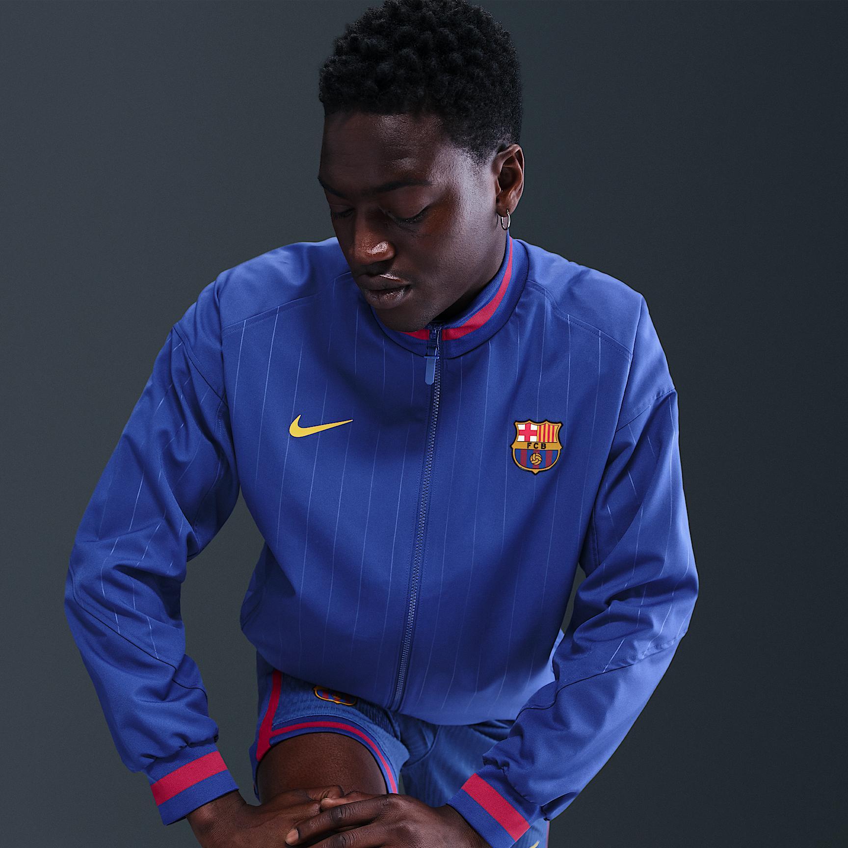 FC Barcelona Strike Home Nike Men's Dri-FIT Soccer Anthem Jacket Product Image