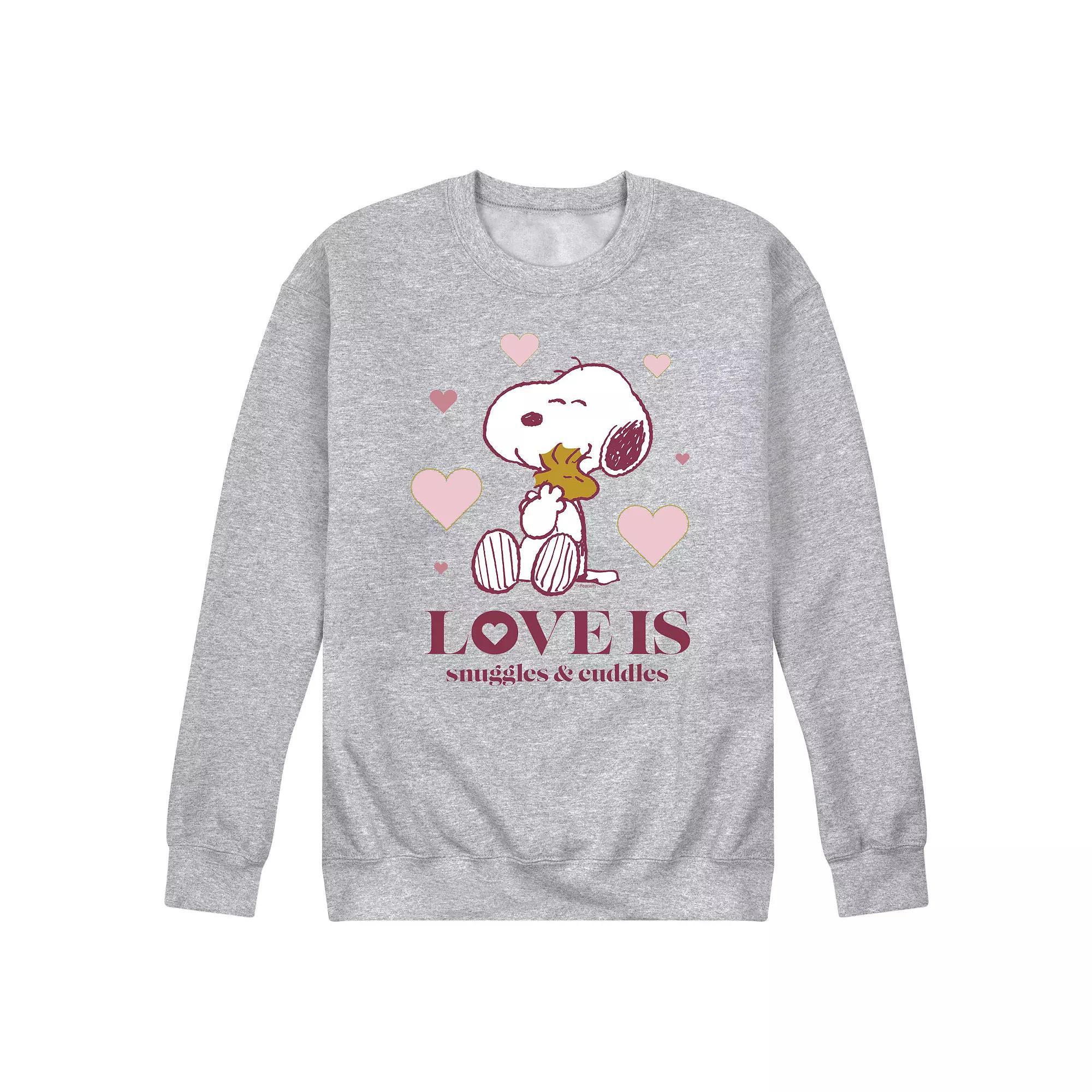 Men's Peanuts Snuggles and Cuddles Sweatshirt,  Product Image