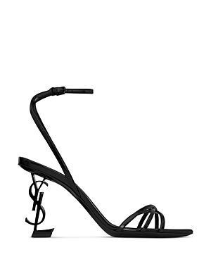 Saint Laurent Opyum Sandals in Glazed Leather Product Image