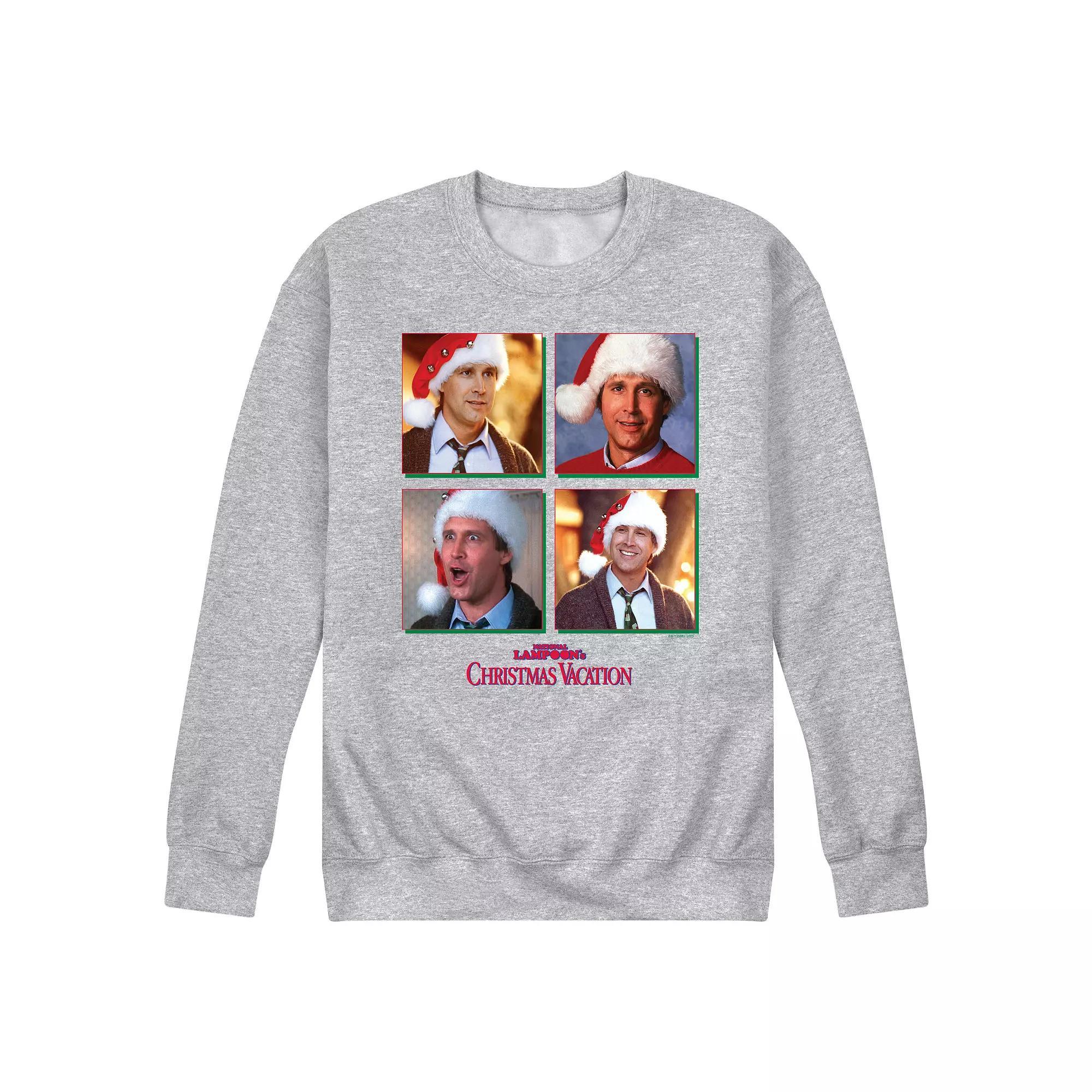 Men's National Lampoon's Christmas Vacation Clark Griswold Grid Fleece Sweatshirt,  Product Image