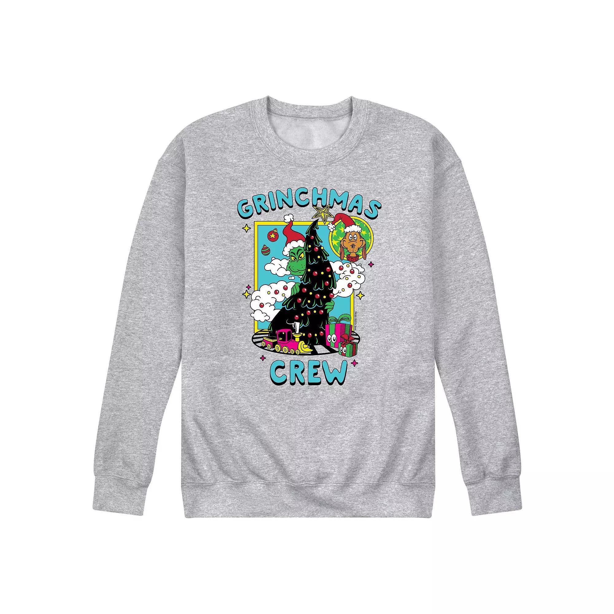 Men's Dr. Seuss The Grinch Grinchmas Crew Fleece Sweatshirt,  Product Image